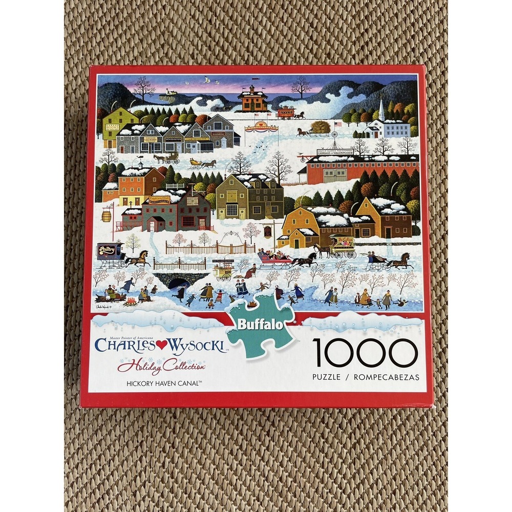Charles Wysocki Hickory Haven Canal 1000 Pc Jigsaw Puzzle Poster